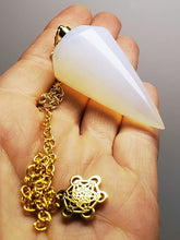 Load image into Gallery viewer, Opalescent Andara Crystal Pendulum