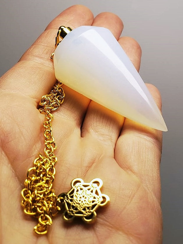 Opalescent Andara Crystal Pendulum