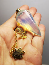 Load image into Gallery viewer, Opalescent Andara Crystal Pendulum