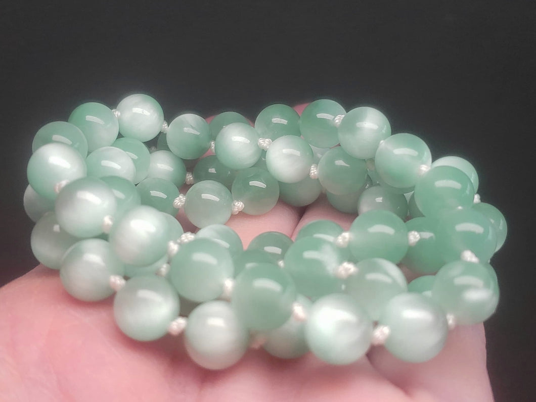 Pectolite - Green EO++ 8+mm 26.75inch