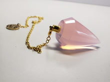 Load image into Gallery viewer, Opalescent Pink Andara Crystal Pendulum