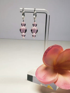 Pink Andara Crystal Earrings