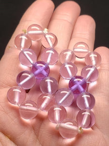 Pink Violet Flame Andara Crystal Healing Tool PAIR