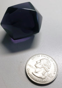 Purple Andara Crystal Icosahedron 36g