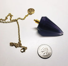 Load image into Gallery viewer, Purple Andara Crystal Pendulum