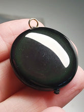 Load image into Gallery viewer, Obsidian - Rainbow Therapeutic Pendant X