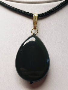 Obsidian - Rainbow Therapeutic Pendant C