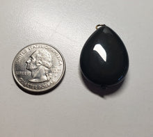 Load image into Gallery viewer, Obsidian - Rainbow Therapeutic Pendant C