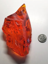 Load image into Gallery viewer, Red with Orange Traditional Andara Crystal 406g