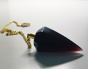 Reddish Purple Andara Crystal Pendulum