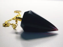 Load image into Gallery viewer, Reddish Purple Andara Crystal Pendulum