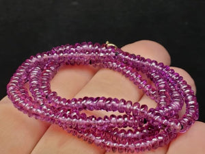 Rhodolite EO+ 3-4mm 19inch