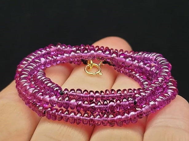 Rhodolite EO++ 3-4mm 19inch