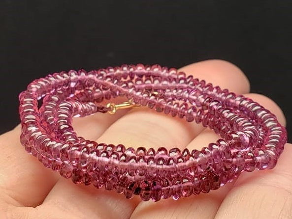 Rhodolite EO++ 3-4mm 19inch