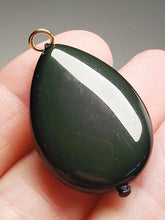 Load image into Gallery viewer, Obsidian - Rainbow Therapeutic Pendant D