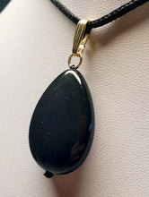 Load image into Gallery viewer, Obsidian - Rainbow Therapeutic Pendant D