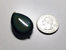 Load image into Gallery viewer, Obsidian - Rainbow Therapeutic Pendant D