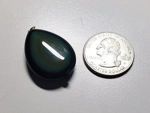 Obsidian - Rainbow Therapeutic Pendant D