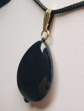 Load image into Gallery viewer, Obsidian - Rainbow Therapeutic Pendant A