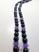 Load image into Gallery viewer, Shungite with Frosted Quartz &amp; Violet Andara Crystal Spinal Mat