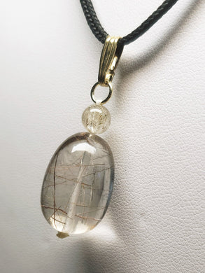 Quartz - Rutilated Therapeutic Pendant 30.3ct