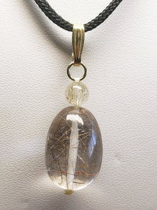 Quartz - Rutilated Therapeutic Pendant 35ct