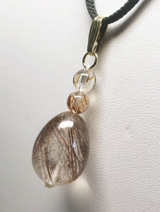 Quartz - Rutilated Therapeutic Pendant 33.8ct