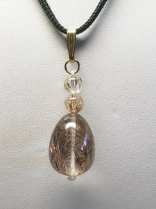 Quartz - Rutilated Therapeutic Pendant 33.8ct