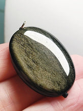 Load image into Gallery viewer, Obsidian - Golden Sheen Therapeutic Pendant A