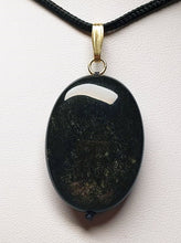 Load image into Gallery viewer, Obsidian - Golden Sheen Therapeutic Pendant B