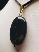 Load image into Gallery viewer, Obsidian - Golden Sheen Therapeutic Pendant B