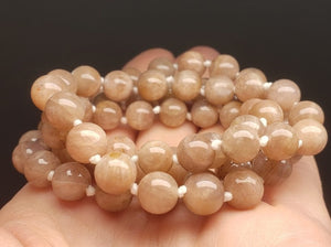 Sunstone / Moonstone (pink/cream) EO++ 8+mm 25.5inch