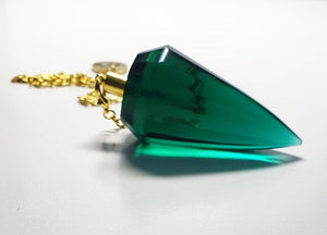 Teal Andara Crystal Pendulum