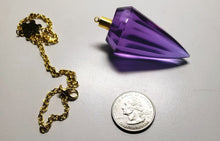 Load image into Gallery viewer, Violet (color changing) Andara Crystal Pendulum