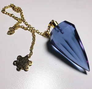 Violet (color changing) Andara Crystal Pendulum