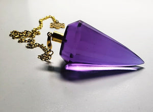 Violet (color changing) Andara Crystal Pendulum