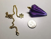 Load image into Gallery viewer, Violet (color changing) Andara Crystal Pendulum