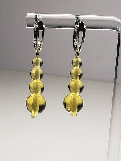 Yellow Andara Crystal Earrings