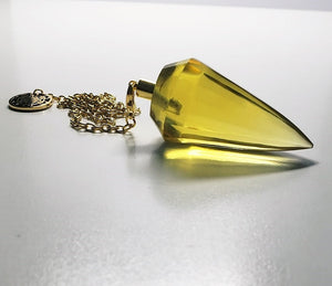 Yellow Andara Crystal Pendulum