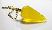 Load image into Gallery viewer, Opalescent - Yellow Andara Crystal Pendulum