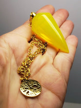 Load image into Gallery viewer, Opalescent - Yellow Andara Crystal Pendulum