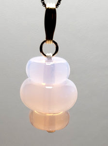 Pink Opalescence Andara Crystal Pendant